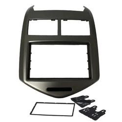 Moldura Fiamon  2 Din Gm Sonic 13 Em Diante Preto