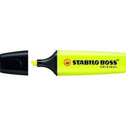 Pincel Marca Texto Amarelo Neon Stabilo Boss