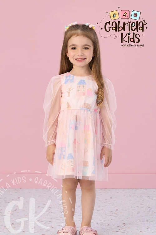 Vestido Casinha Brilhos