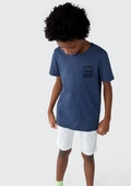 Camiseta Manga Curta Skate Azul Hering - Masculino