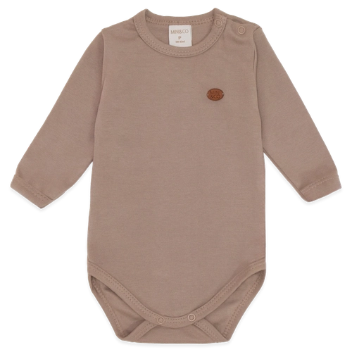 Body Manga Longa Avulso Suedine - Cáqui