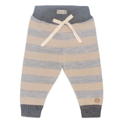 Calça Listrada Cinza e Cáqui Masculina Tricot