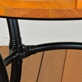 Mesa Tradicional de 85cm Alumínio Epóxi e Fibra Sintética com Madeira Maringá