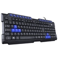 Teclado Gamer Vx Gaming Dragon V2 Abnt2 1.8m Preto Com Azul - Gt102