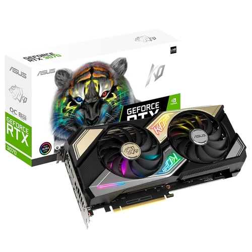 Placa de Video Asus KO Geforce RTX 3070 OC, LHR, 8GB, GDDR6, 256bit, Ray Tracing - KO-RTX3070-O8G-V2-GAMING
