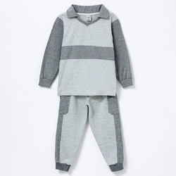 Conjunto Blusa Gola Polo e Calça com Bolso Mescla Hering - Masculino