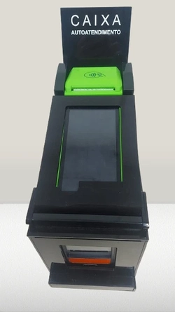 Totem de Autoatendimento + Leitor de códigos (LEITOR EMBUTIDO)