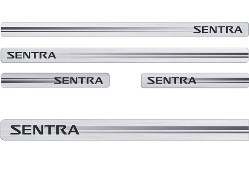 Soleira Protetora Sentra 2016/ 4 Peças Adesivo Resinado