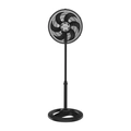 Ventilador De Coluna Preto 30cm Turbo 6 Pas Oscilante Ventisol - 220v