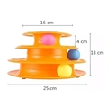 Torre Interativa Bolinha para Gatos - Laranja