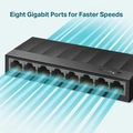 Switch Gigabit 8 Portas 10/100/1000 Ls1008g Smb Nacional