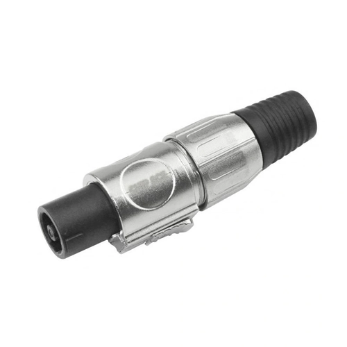 Speakon Macho Metal Linha Preto 4 Vias Prof Redondo Importado