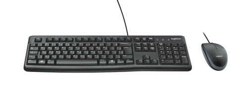 Kit Teclado e Mouse Logitech MK120, Design Confortável, Durável e Resistente à Respingos, Layout ABNT2 - 920-004429