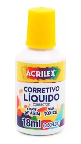 Corretivo Líquido Acrilex Escolar Branquinho 18ml