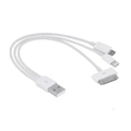 Cabo Adaptador Usb X Micro USB/Lightning/Dock 3 em 1 - Usb-All, Vinik, 23580