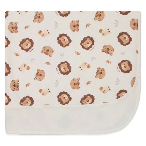 Cobertor com Forro Microsoft e Malha Estampado Masculino - Roar