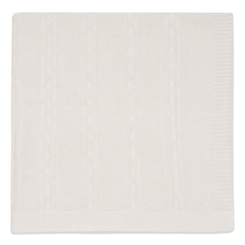 Manta Tricot Trançada Unissex – Off White