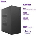 Computador B500 Quad Core I5 3470 3.20ghz Memória 16gb Ddr3 Ssd 256gb Nvme Fonte 200w Linux Ubuntu