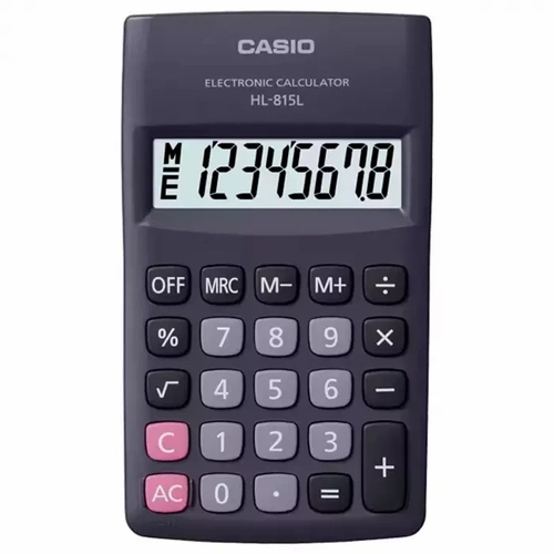 Calculadora de Bolso Casio 8 Digito Preta - Hl-815l-bk
