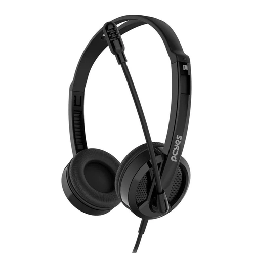 Fone de Ouvido Headset Office Hb300 Driver 30mm C/ Cabo P2/p3 3.5mm Pcyes - Phb300