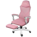 Cadeira Gamer Rocket Branca Com Rosa - Cgr10brs