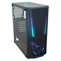 Gabinete Gamer K-MEX JAEGER 2 LED RGB Preto - CG02TJ