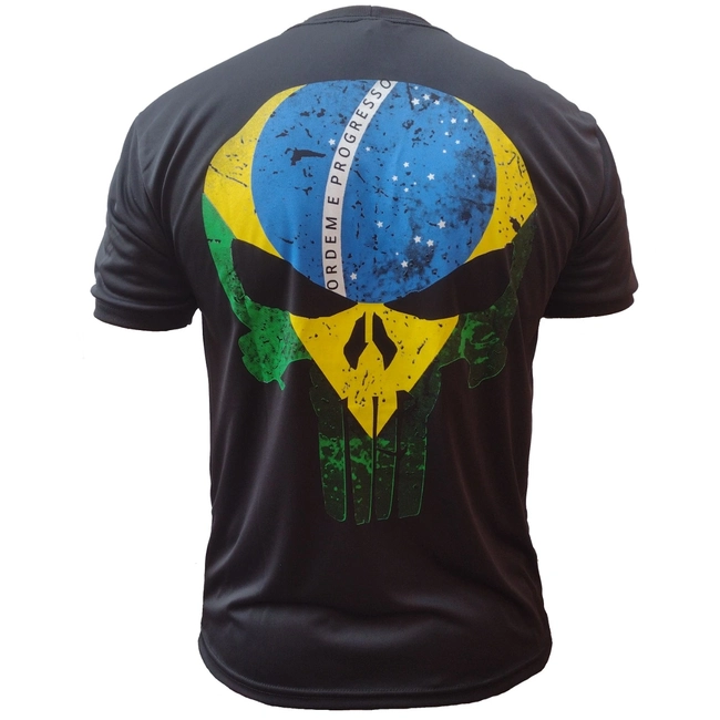 Camiseta Estampada Justiceiro Brasil