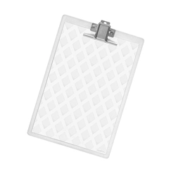 Prancheta Oficio Com Prendedor de Metal Acrílico Cristal Maxcril