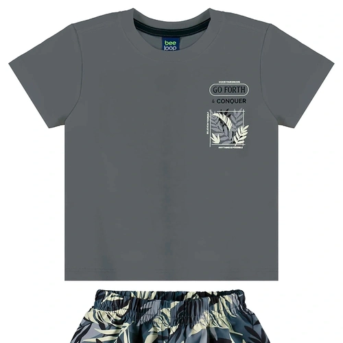 Conjunto Camiseta Manga Curta e Shorts Microfibra Beeloop Masculino