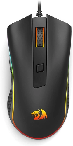 Mouse Gamer Redragon Cobra Cypher Lite, 12.800 DPI, Preto, M611-RGB