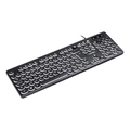 Teclado Usb Multimidia Slim Chocolate Teclas Redondas Led Branco 1.8m - Tc200