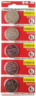 CR2016 Panasonic - 3V Lithium cartela c/5un.