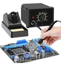 Estação Solda Profissional Reparo Ressoldagem 60w 127v /220v Preto