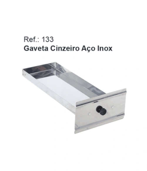 Gaveta Cinzeiro Aço Inox