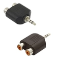 Adaptador P2 Macho P/ 2 Rca Femea (kit C/ 10) Mod. Le-5508 Preto
