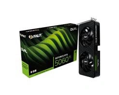 Placa de Video Palit Geforce Rtx 5060 Ti Dual 8gb Gddr7 128 Bits - Ne7506t019p1-gb2062d