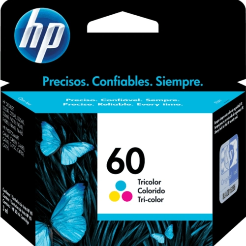 Cartucho de tinta color HP 60 original (CC643WB)
