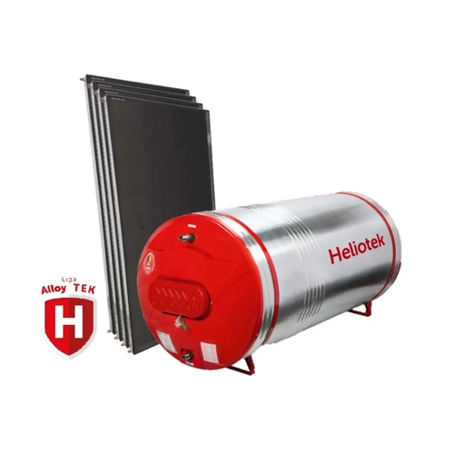 Kit Aquecimento Solar - 800 Litros - Alta Pressão p/ Água Agressiva - Reservatório INOX 316L  - HELIOTEK