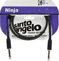 Cabo de Guitarra Ninja Cable 0,20 Mm Conector P10/p10 03ft 91 Centímetros Preto