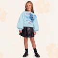 Blusa Moletom Lilo e Stitch Azul Fakini - Feminina