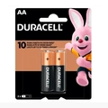 Pilha Alcalina AA  Pequena 2 Unidades Duracell