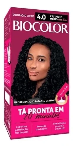 Tintura Para Cabelo 4.0 Castanho Médio Biocolor 50ml