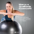 Bola de Pilates Suíça 65cm Para Exercícios Fortalecimento Muscular Tecnologia Anti Estouro EssenceFit