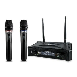 Microfone Digital Sem Fio de Mao Duplo Uhf 300d