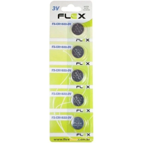 Bateria Botão Lithium 3v - FX-CR1632 unidade - Flex