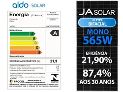 Jam72d40-565/mb 565w Deep Blue 144 Bifacial 21,9% Eficiencia