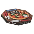 Kit Para Pizza Tramontina 14 Pecas Laminas Em Inox - Vermelho