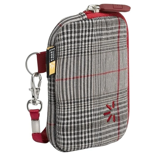 Case Logic UNZT-2RedPlaid Compact Camera Case