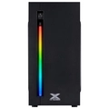 Gabinete Gamer Australis Preto Frontal Com Fita Led Rgb
