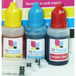 Kit Recarga 60ML Tricolor com Seringa e Luva para aplicação